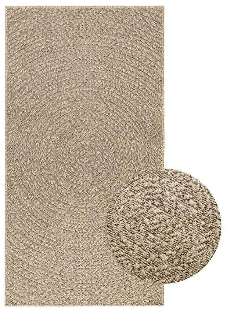 vidaXL Tapete ZIZUR bege 80x150 cm aspeto de juta interior e exterior
