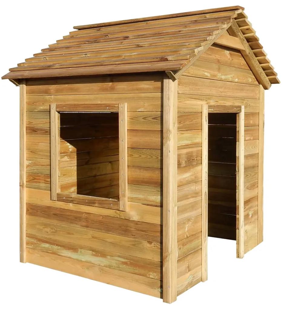 Casa de brincar de exterior 123x120x146 cm madeira de pinho