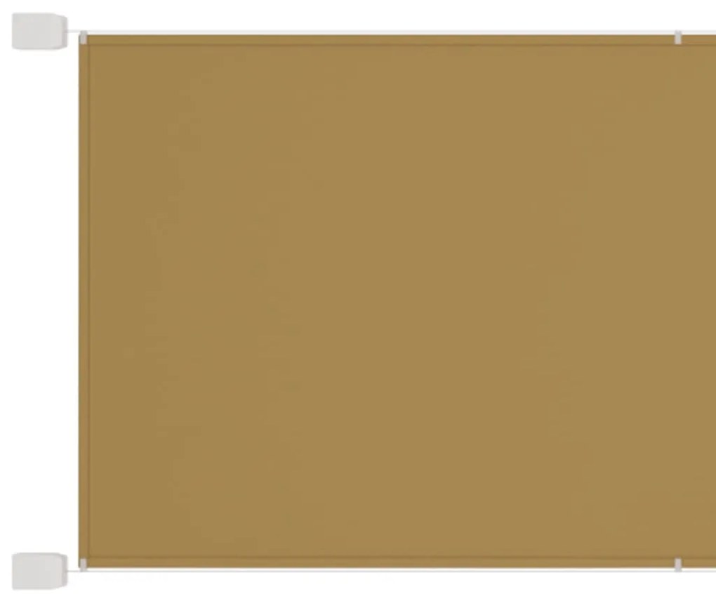 vidaXL Toldo vertical 250x420 cm tecido oxford bege
