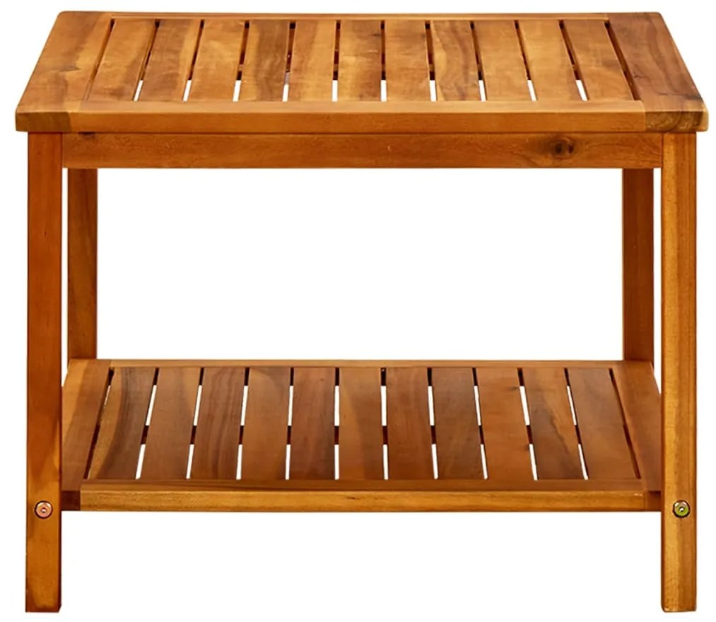 Mesa de centro 60x60x45 cm madeira de acácia maciça