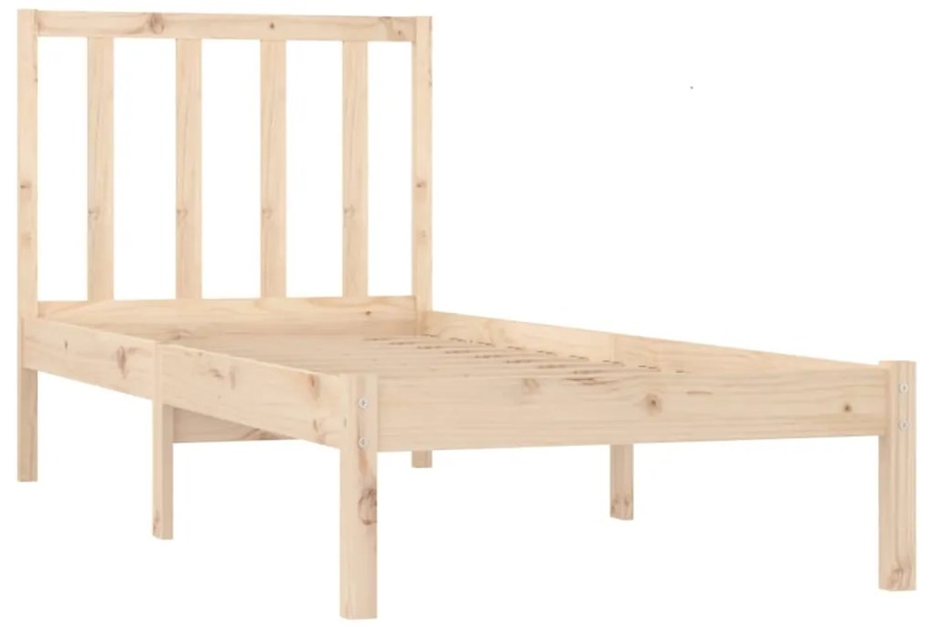 Estrutura de cama solteiro 90x190 cm pinho maciço