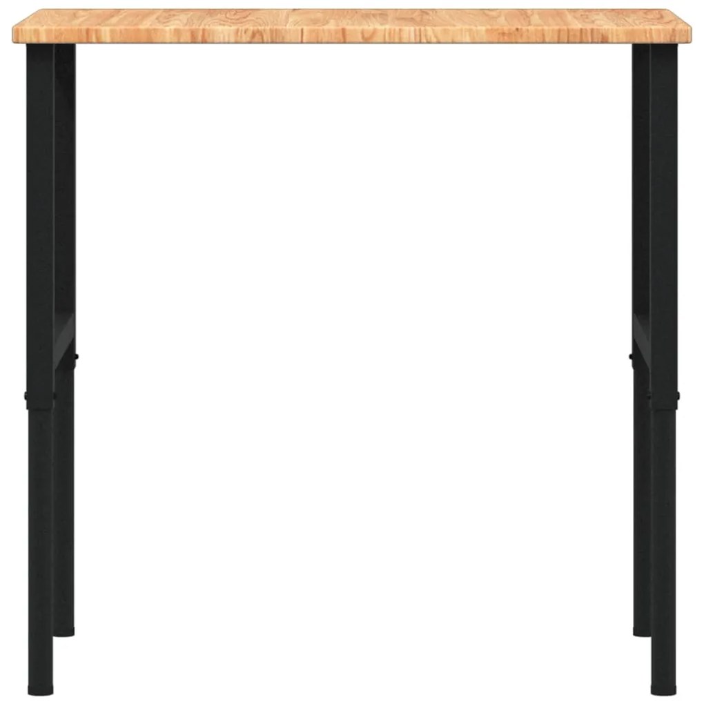Bancada retangular 100x60x(71,5-98) cm carvalho castanho-claro