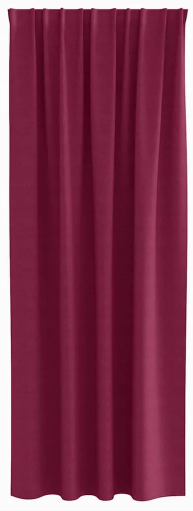 Cortinas 2 pcs Vinho Vermelho 260 x 140 cm Poliéster