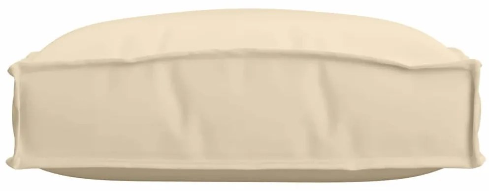 Almofadas de Pallet para Assento 2 pcs Beige 40x40x8 cm Tecido Oxford