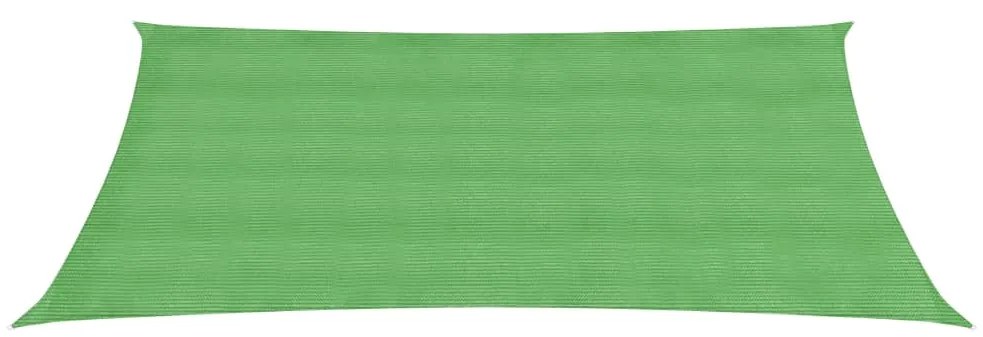 Para-sol estilo vela 160 g/m² 4x6 m PEAD verde-claro