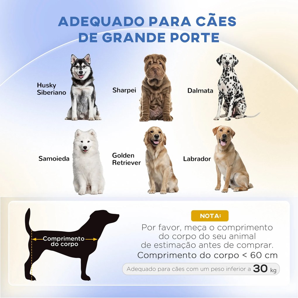 PawHut Sofá para Cães Grandes Sofá para Animais de Estimação com Almof