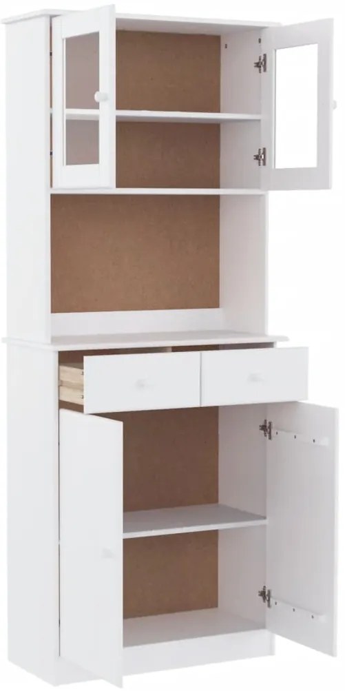 Aparador ALTA 77x35x188 cm madeira de pinho maciça branco