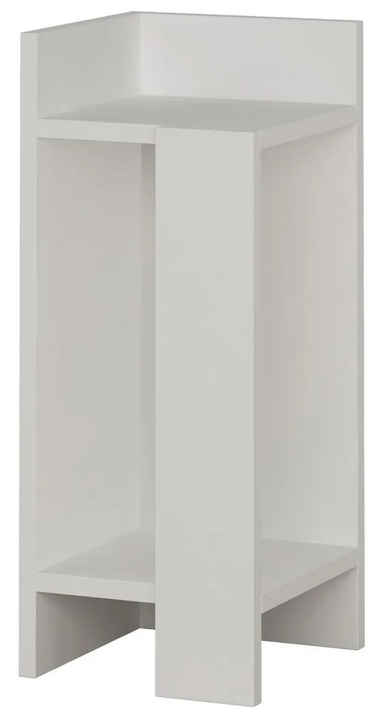 Mesa de Cabeceira Elos Left – Branco – 25x60x27 cm