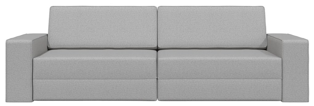 Sofá Cama 2-em-1 Cinza Nuvem 245x150x60.5 cm Tecido