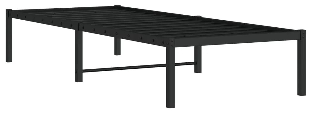Estrutura de cama 75x190 cm metal preto