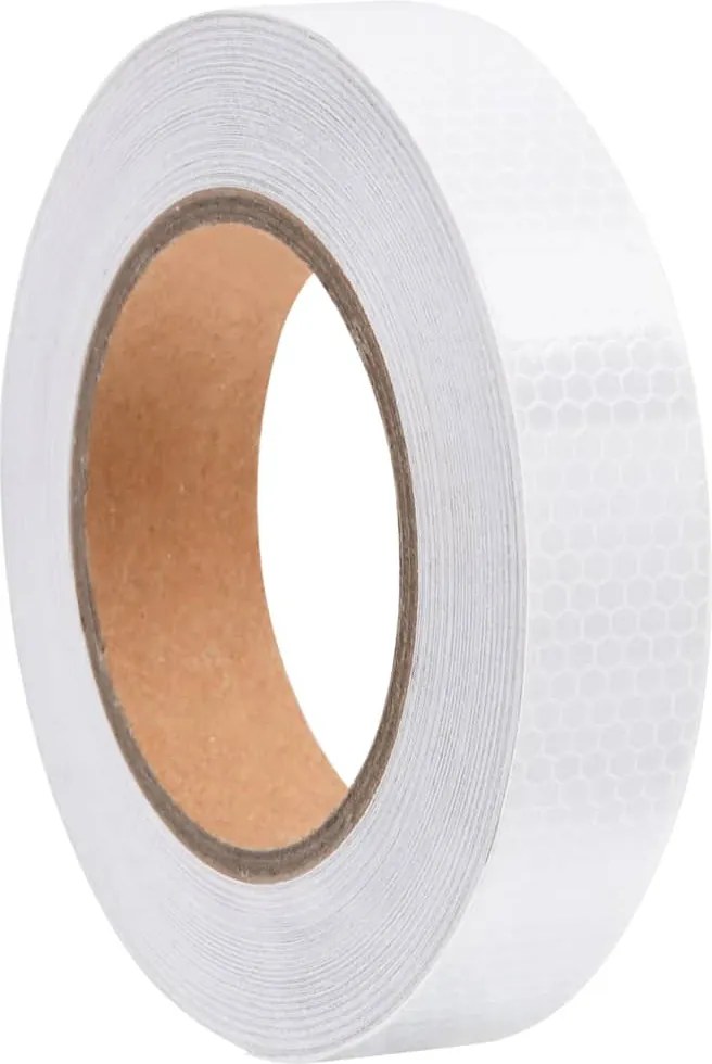 Fita Refletora 2,5 cm x 20 m PVC Branco