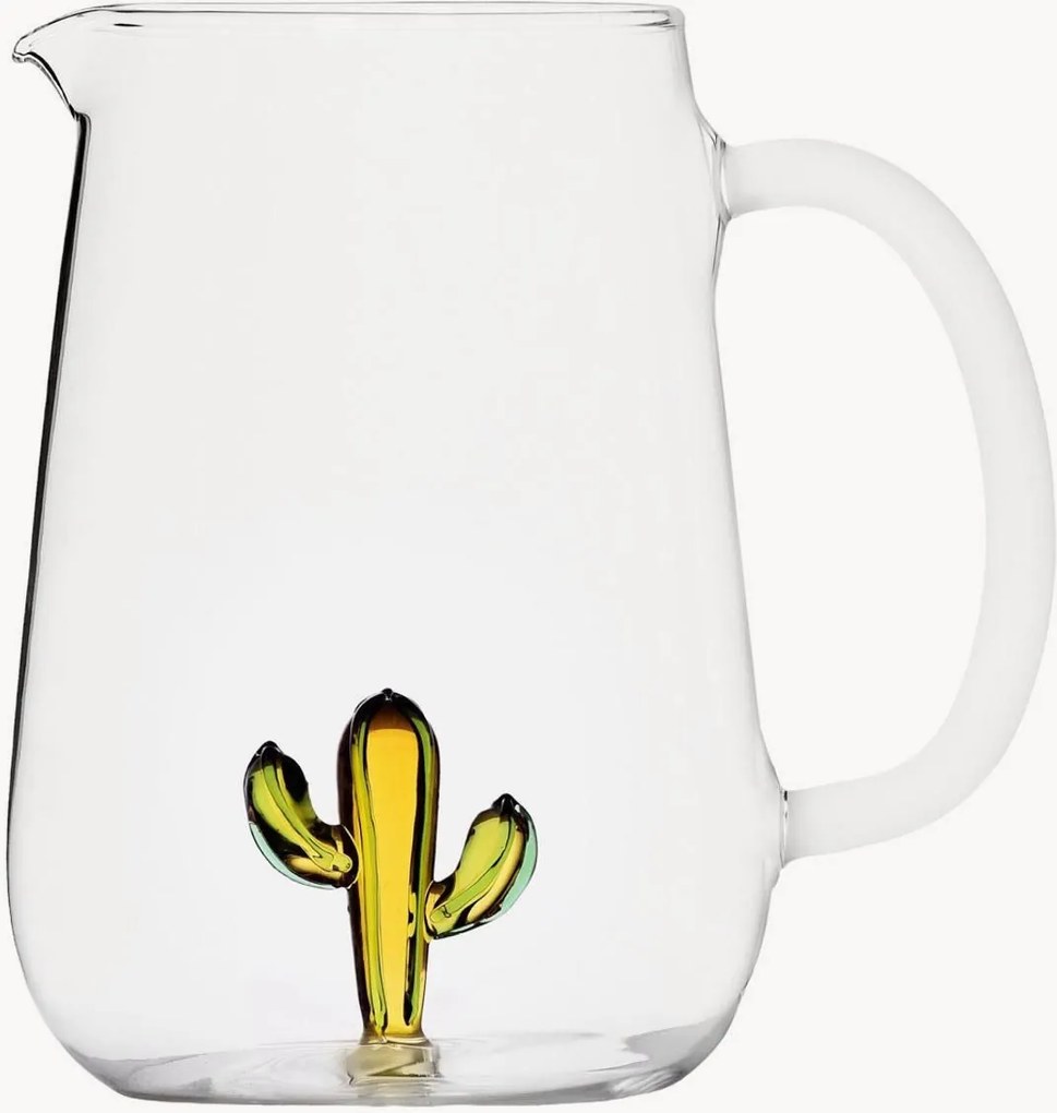 Jarro artesanal Cactus Green-Amber, 1,5 L