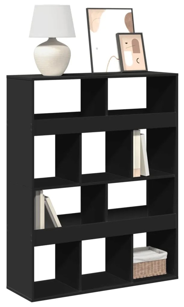vidaXL Estante 100x33x125,5 cm derivados de madeira preto