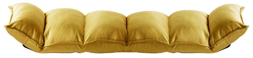 Colchão dobrável tecido amarelo mostarda