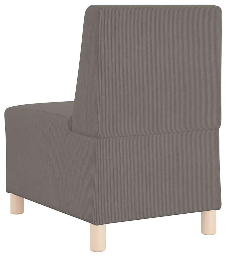 Sofá Chiar 3 pcs Cinzento-claro 55 x 74 x 82 cm