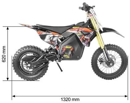 MOTO CROSS infantil SX 1100W 12/10 ROSA