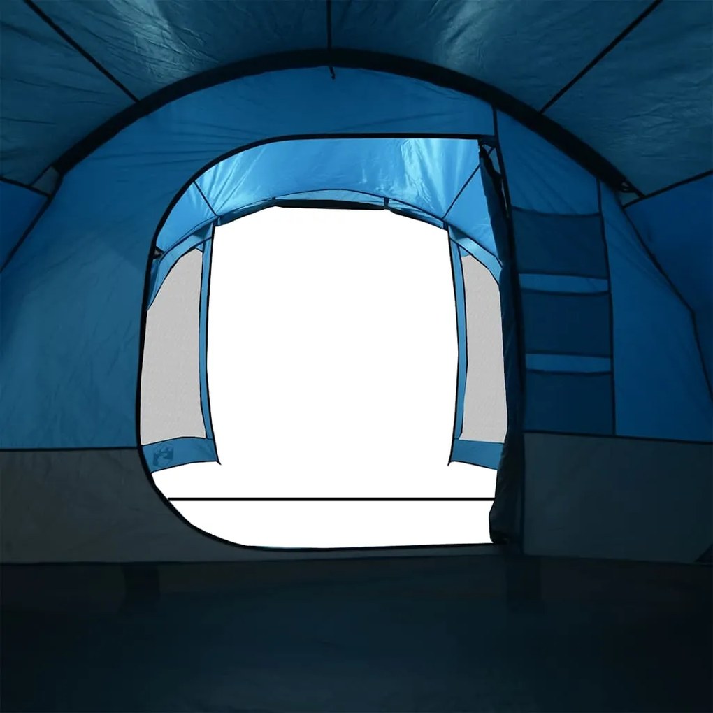 Tenda familiar para 6 pessoas impermeável azul