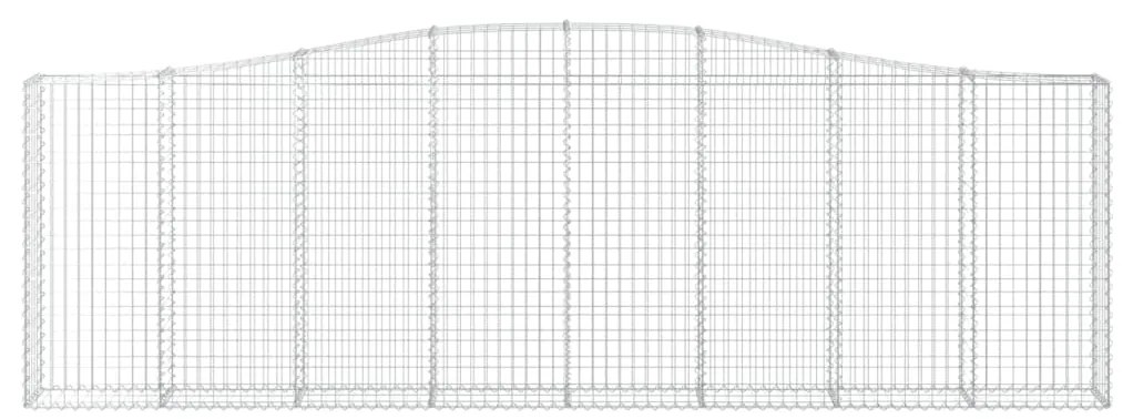 Cestos gabião arqueados 15 pcs 400x30x120/140 ferro galvanizado