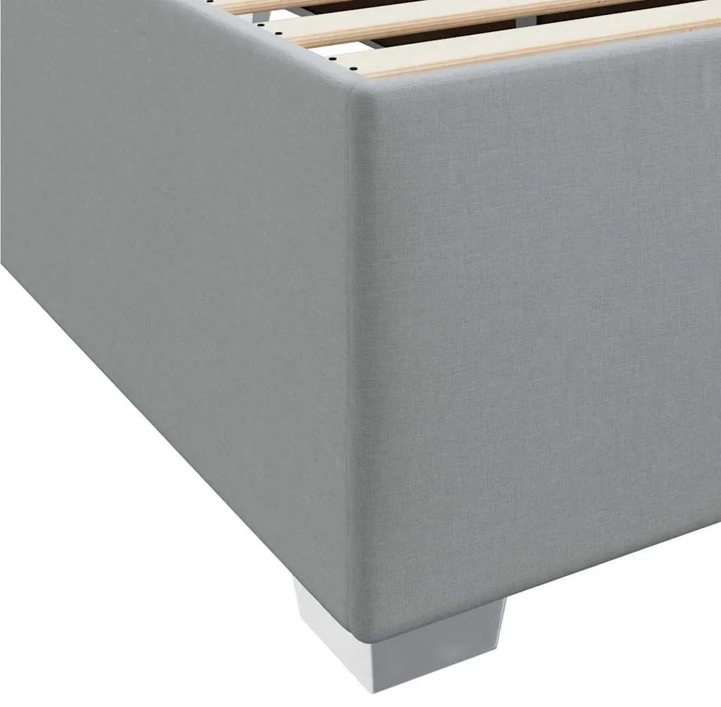Estrutura da Cama Outros Cinzento-claro 90 x 190 cm tecido