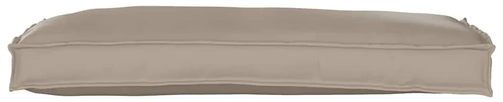 Almofadas de Palete para Banco 2 pcs Taupe 100x40x8 cm Tecido Oxford