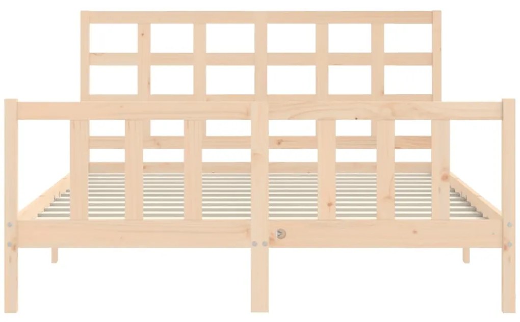 Cama sem colchão 160x200 cm madeira de pinho maciça