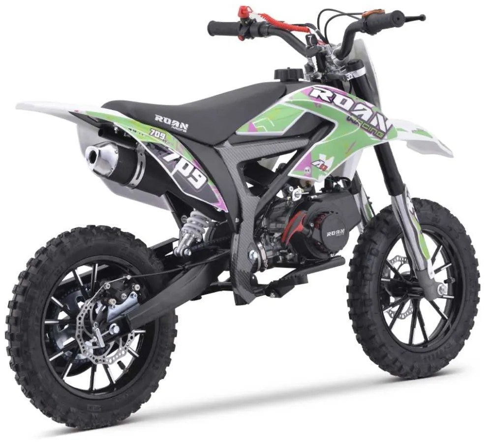 MINI MOTO PARA CRIANÇAS MiniCross Roan 709 gasolina 49cc 4.5CV 2024 VERDE