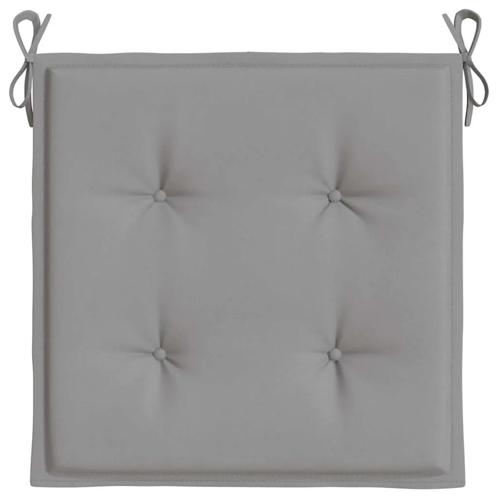Almofadões p/ cadeiras jardim 4pcs 40x40x4 cm oxford cinza