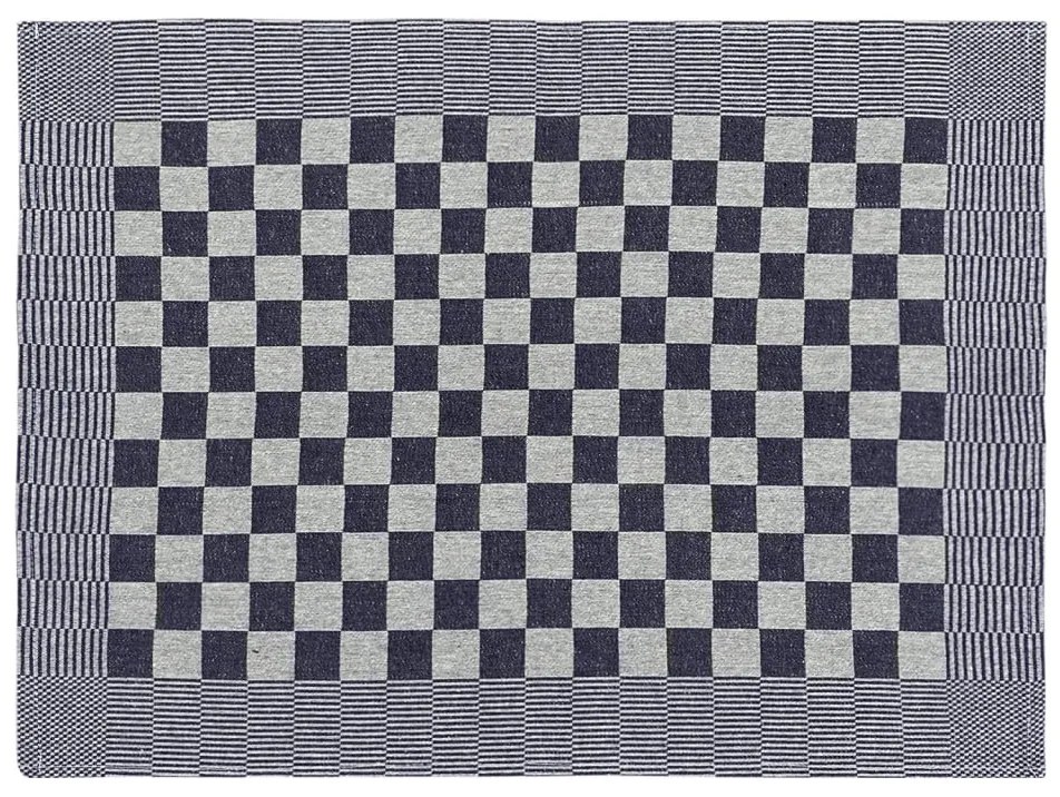 Panos de cozinha 50 pcs 50x70 cm algodão azul e branco