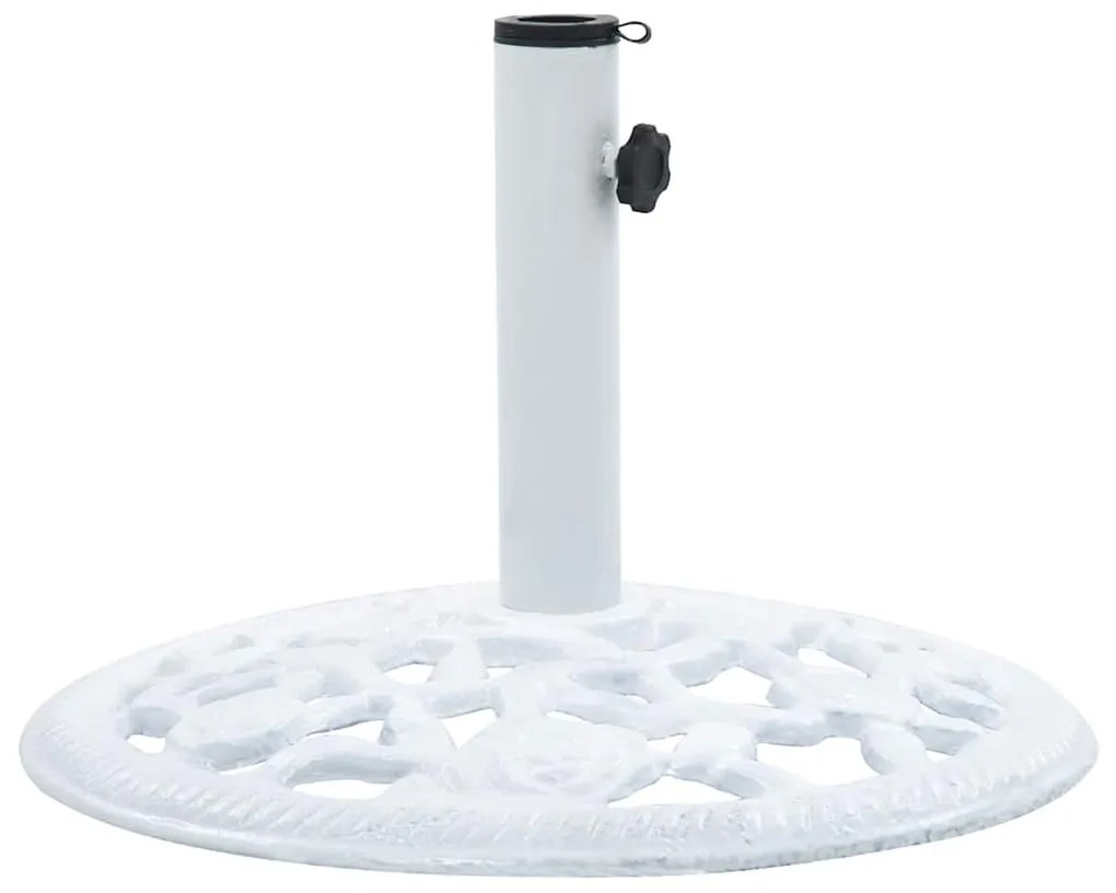 Base para guarda-sol 12 kg 48 cm ferro fundido branco