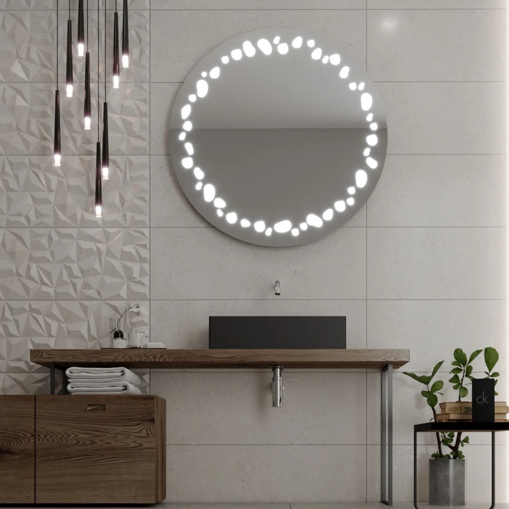 Espelho Redondo LED C7 premium 40x40