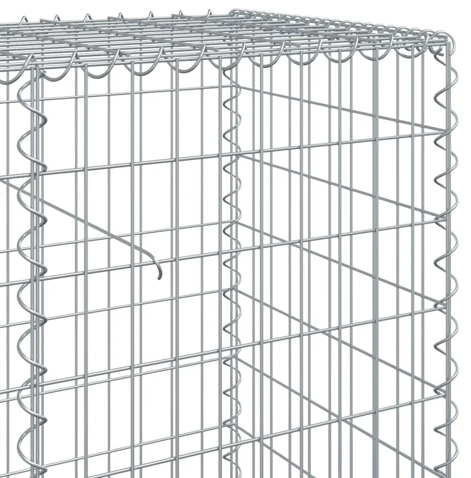 Cesto gabião com cobertura 500x50x100 cm ferro galvanizado