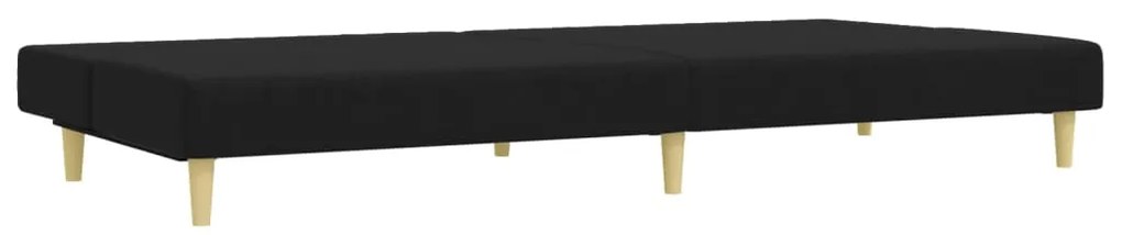 2 pcs conjunto de sofás tecido preto
