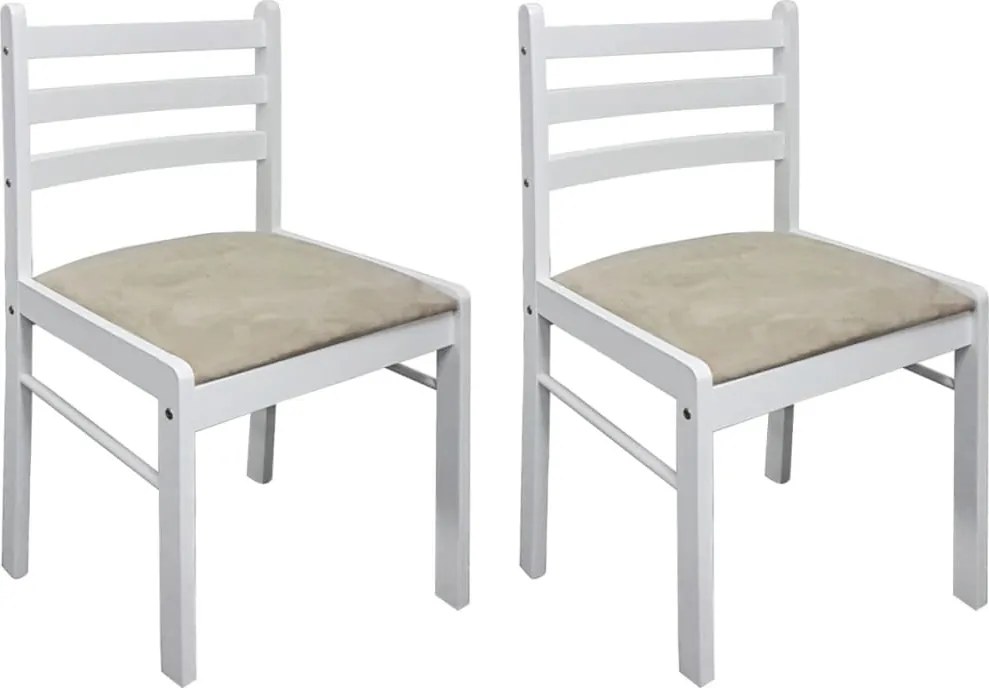Conjunto de 2 Cadeiras Kitchen - Branco - Design Contemporâneo