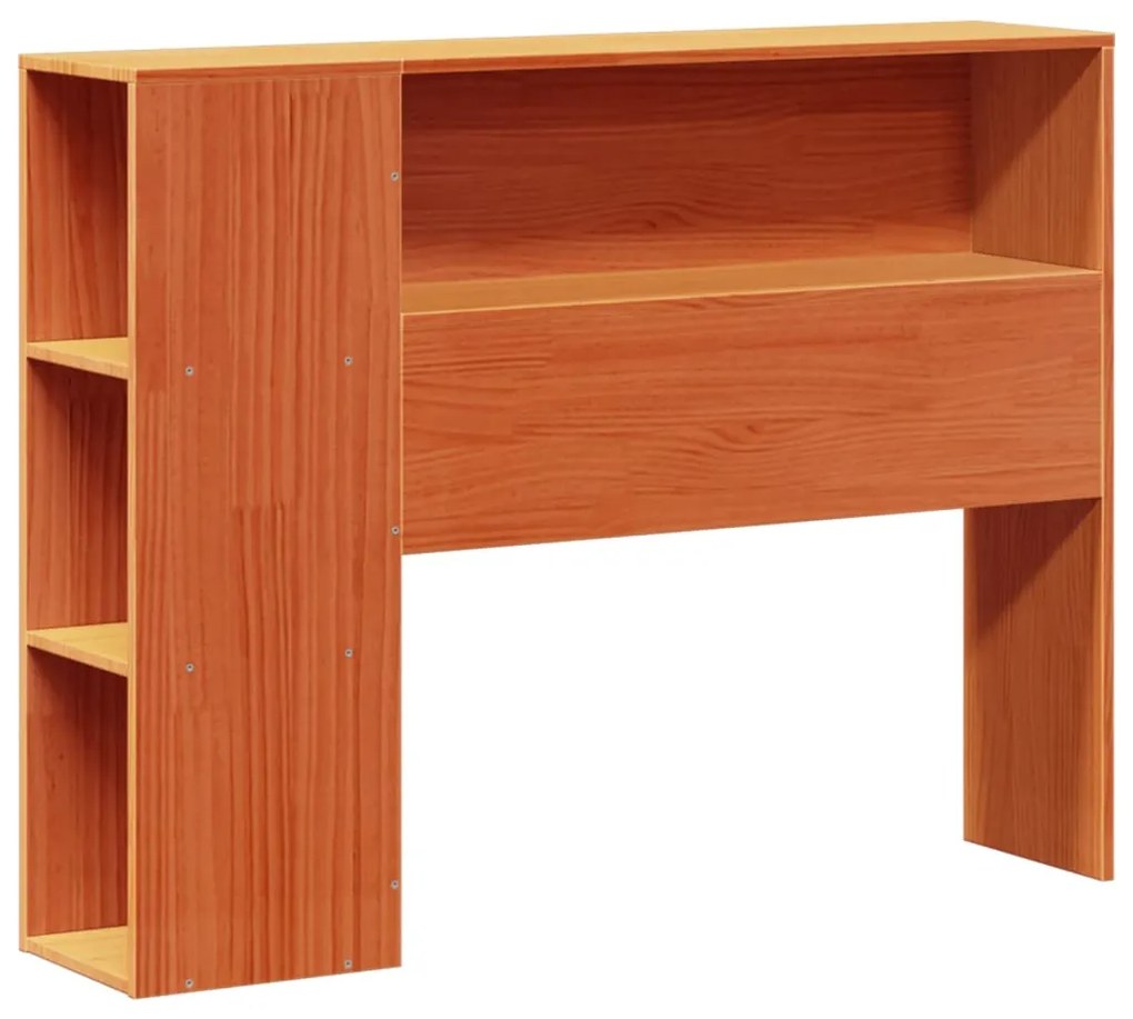Cabeceira com arrumação 90 cm pinho maciço castanho-mel