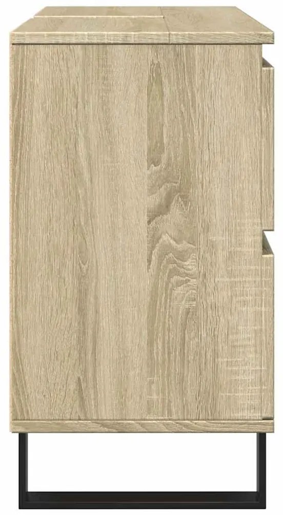 Armário p/ casa banho 80x33x60cm deriv. madeira carvalho sonoma