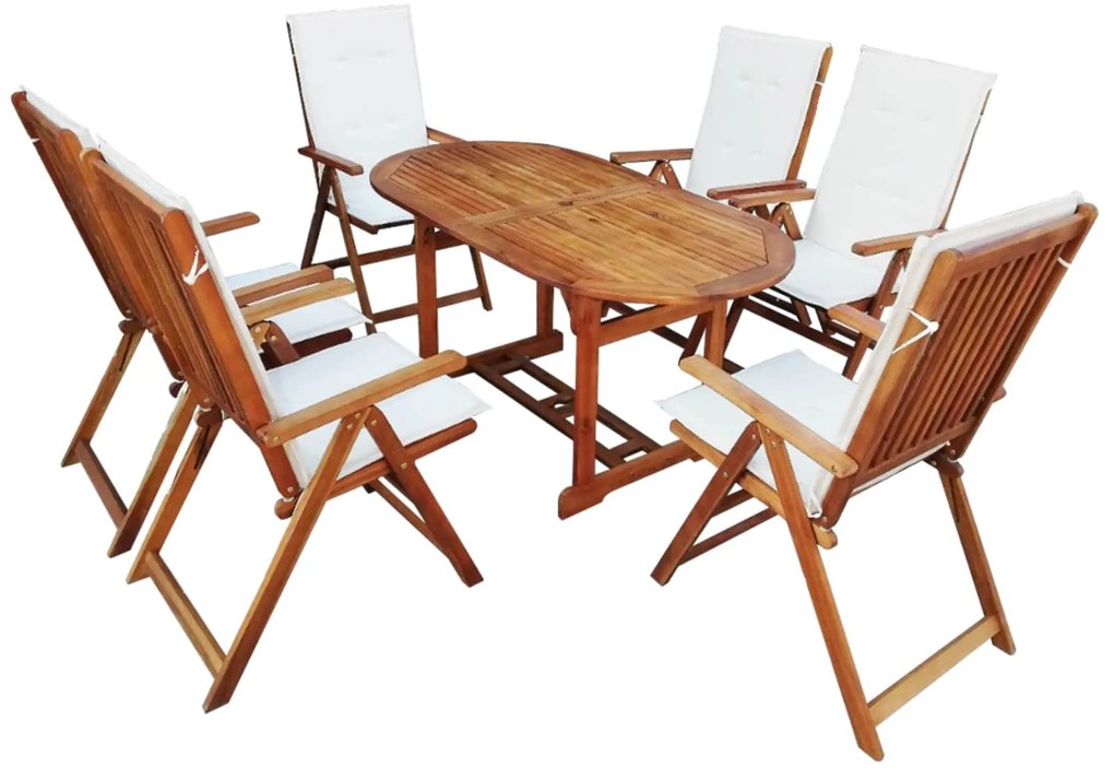 vidaXL Conjunto de móveis Castanho madeira