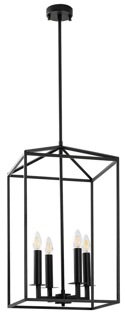 Candeeiro de Teto Till – Preto – 35 x 35 x 107 cm