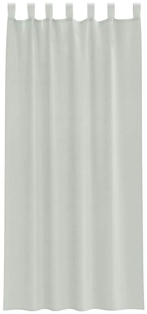 Cortinas de voile com laços 2 pcs cinzento-claro 140x245 cm