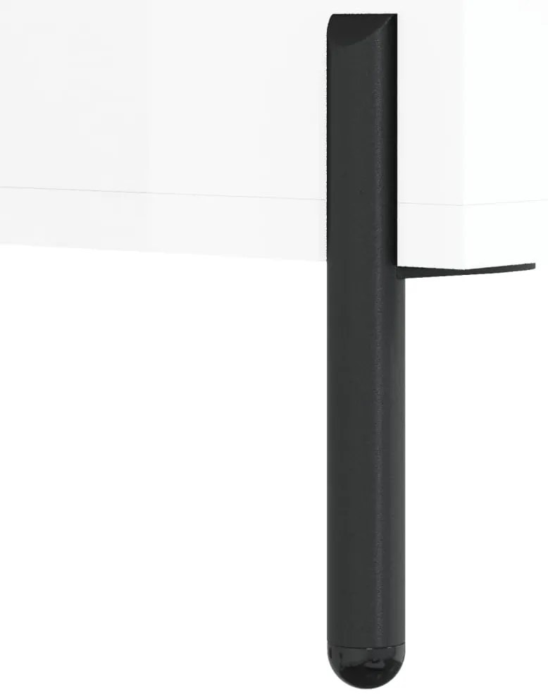 Móvel de TV 80x36x50 cm derivados de madeira branco brilhante