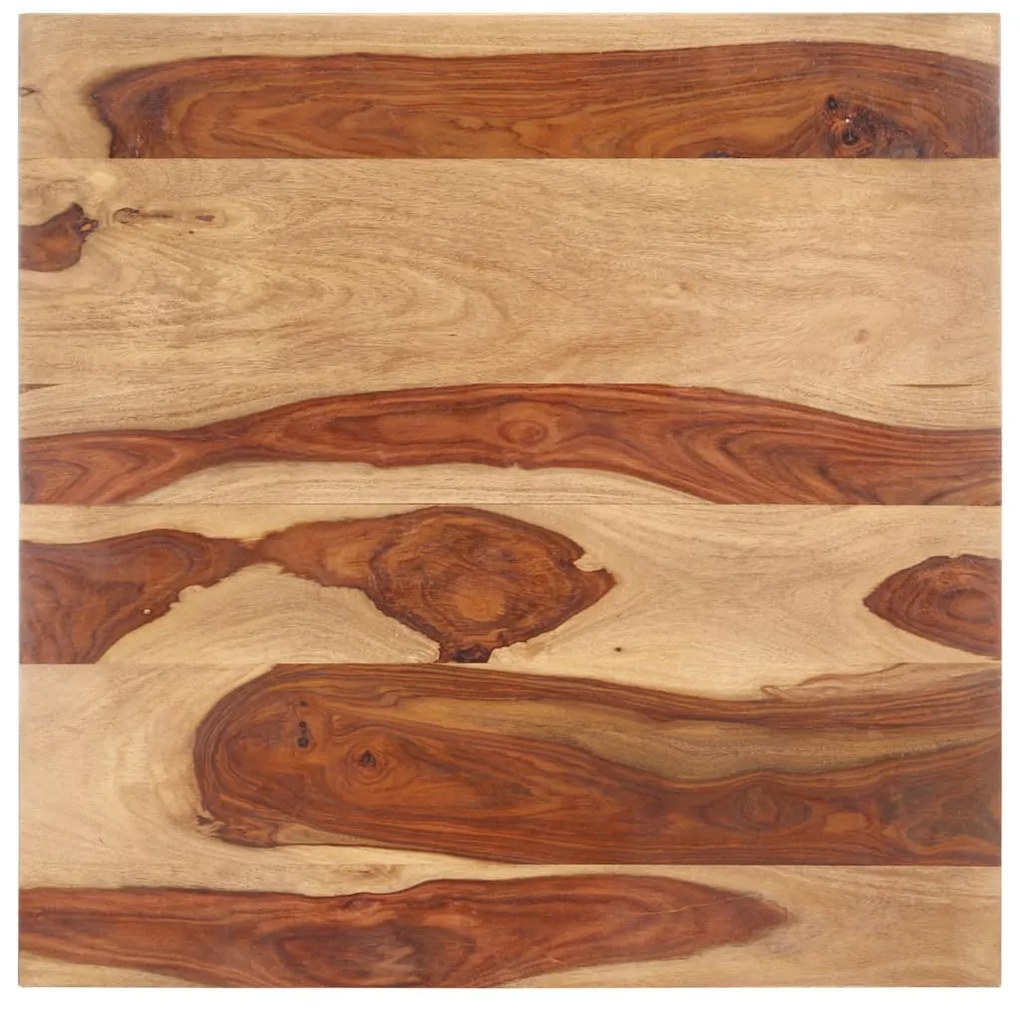 vidaXL Tampo de mesa madeira de acácia maciça 25-27 mm 80x80 cm