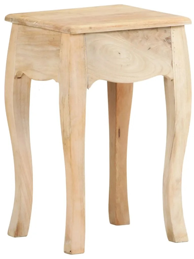 Mesa de cabeceira 28x28x46 cm madeira de mangueira maciça