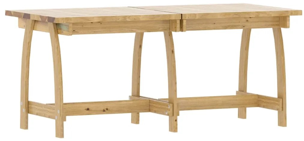 5 pcs conjunto de jantar p/ jardim pinho impregnado