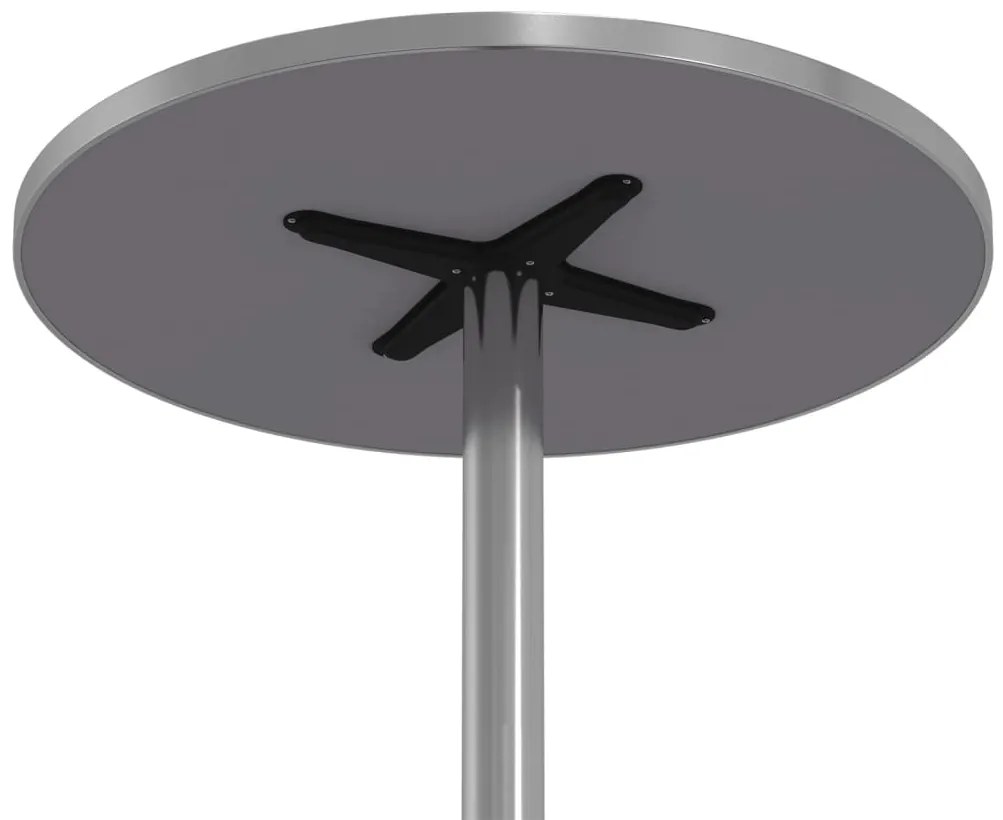 Mesa de bar com altura ajustável Ø59,5x70/109,5 cm alumínio
