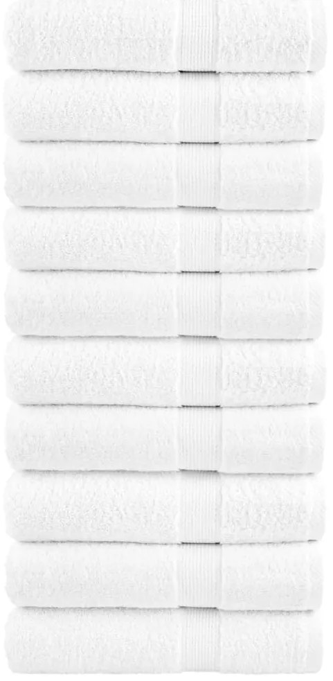 Toalhas de banho premium SOLUND 10pcs 70x140 cm 600 gsm branco