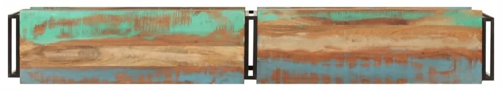 Móvel de TV 200x30x40 cm madeira recuperada maciça