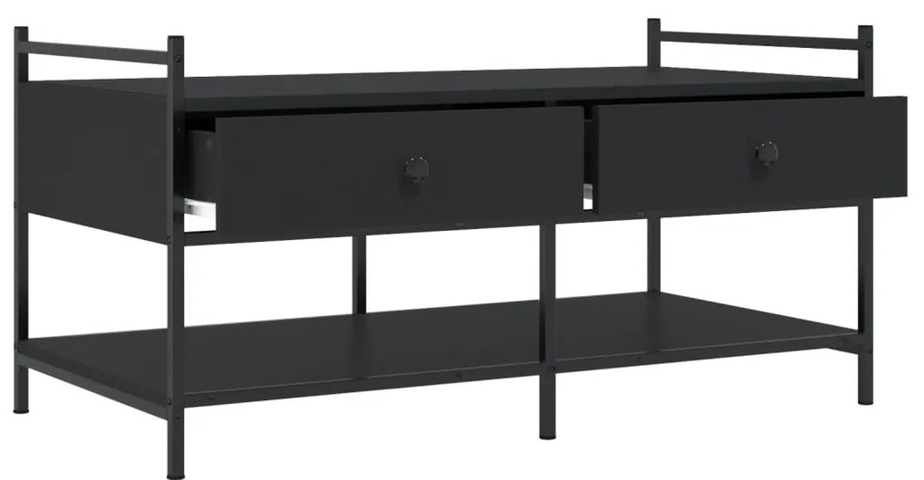 Mesa de centro 99x50x50 cm derivados de madeira preto