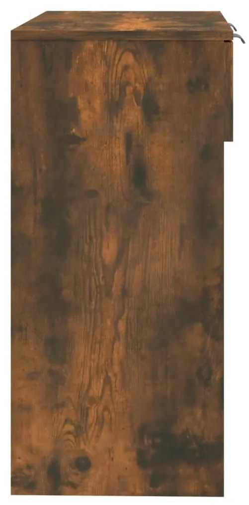 Mesa consola 90x36x75 cm derivados de madeira carvalho fumado