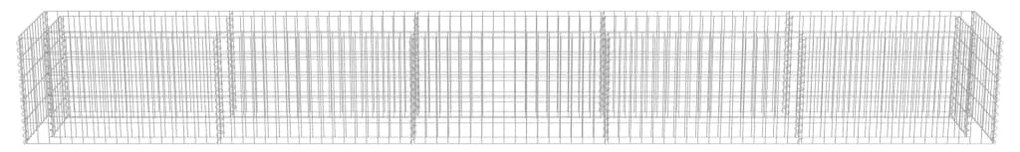 Canteiro elevado/cesto gabião 450x50x50 cm aço galvanizado