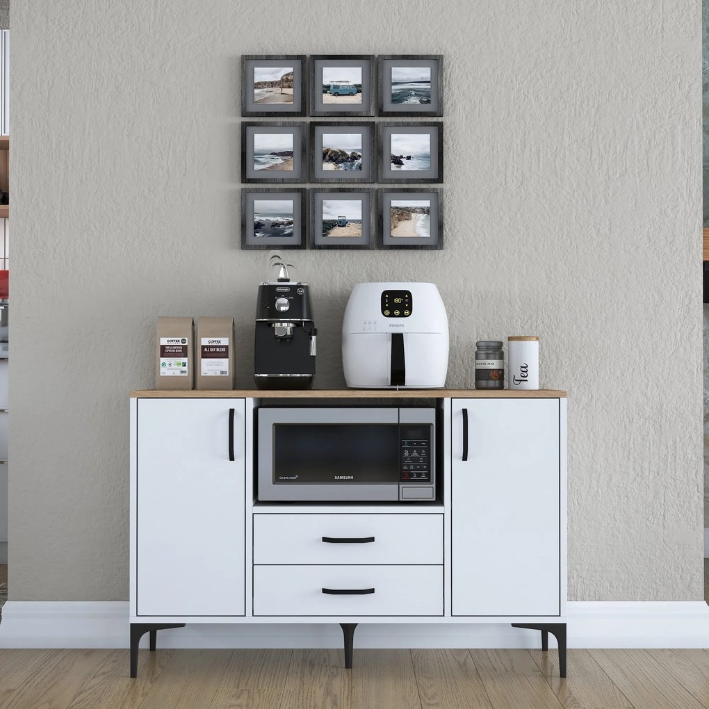Mobiliário "JE174" - Design Moderno - Wallnut
White