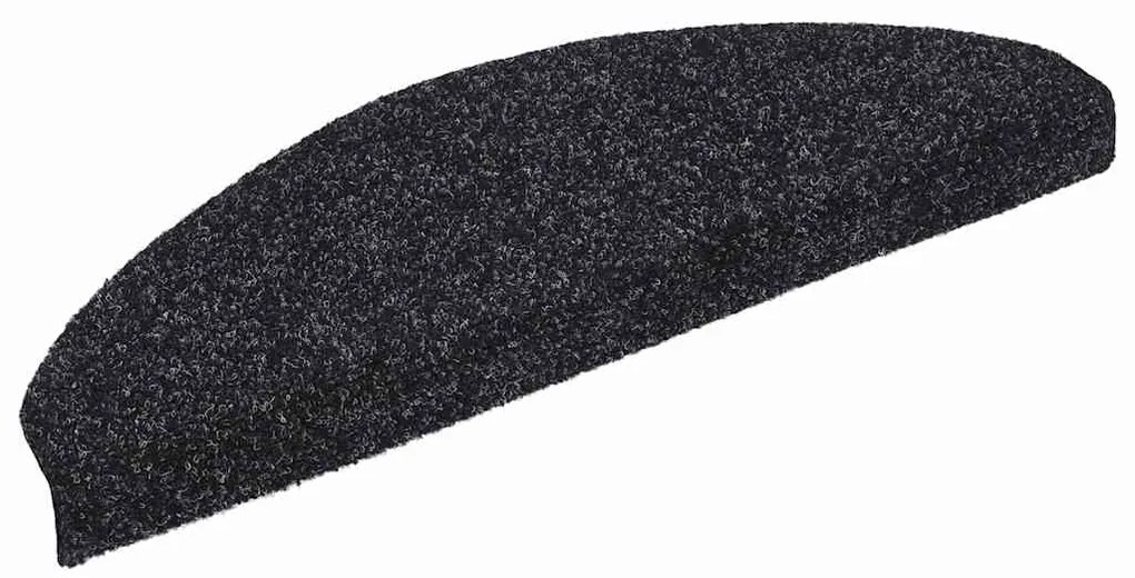 Tapetes de escada autoadesivos 20 pcs 65x21x4 cm preto